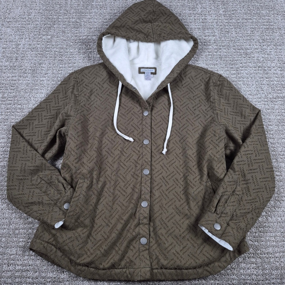 Carbon 2 Cobalt Jacket Womens L Olive Green Arrival Jac-Shirt Sherpa Hoodie